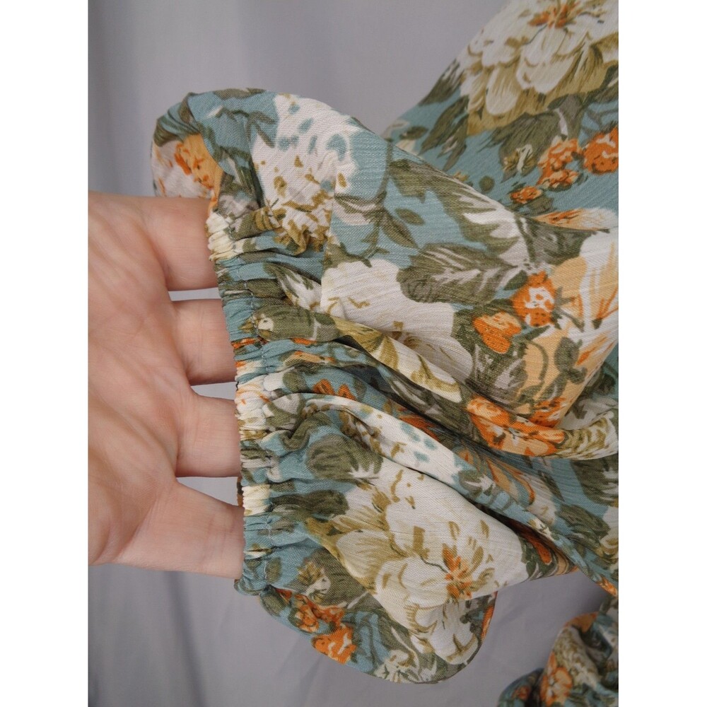 Hello Molly Floral Basque Country Mini Dress Small (4) Romantic Cottagecore New - Picture 16 of 16